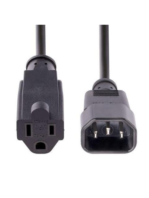 CABLE DE PODER STARTECH 1M C14 MACHO - NEMA 5-1R 125V NEGRO 1415R-3F-POWER-CORD - Imagen 4