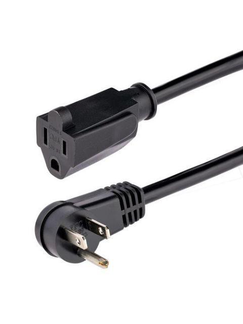 CABLE DE PODER STARTECH NEMA 5-15P HEMBRA - NEMA 5-1R MACHO 1.8M 125V NEGRO RFX-6F-POWER-CORD