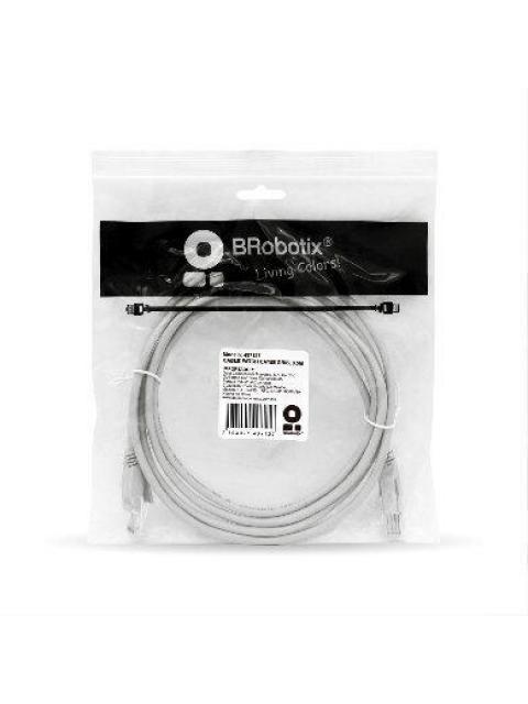 BROBOTIX CABLE PATCH CAT5E UTP RJ-45 MACHO - RJ-45 MACHO 50CM GRIS - Imagen 4
