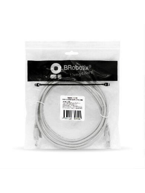 BROBOTIX CABLE PATCH CAT6 UTP RJ-45 MACHO - RJ-45 MACHO 2 METROS GRIS - Imagen 3