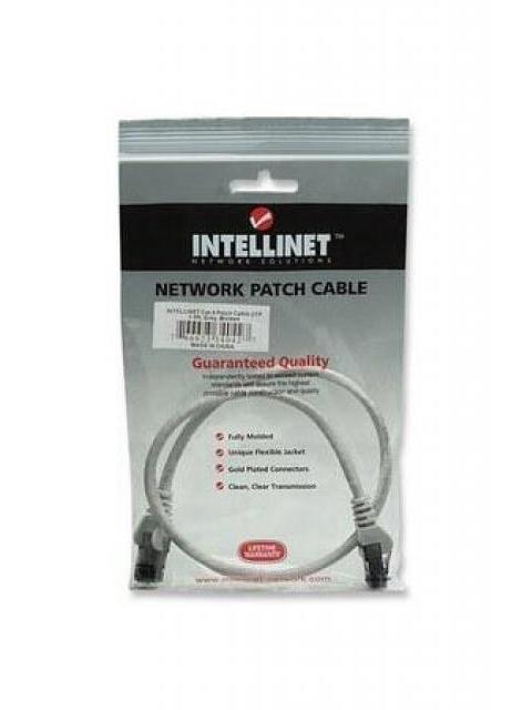INTELLINET CABLE PATCH CAT6 UTP 100% COBRE RJ-45 MACHO - RJ-45 MACHO 50CM GRIS - Imagen 5