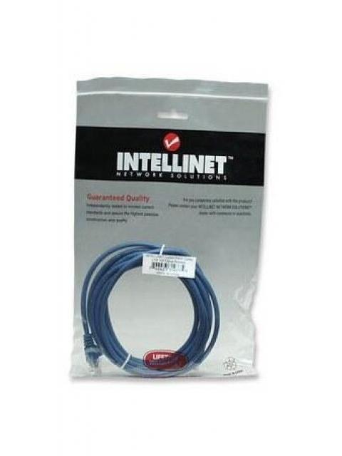 INTELLINET CABLE PATCH CAT5E UTP 100% COBRE RJ-45 MACHO - RJ-45 MACHO 3 METROS AZUL - Imagen 5