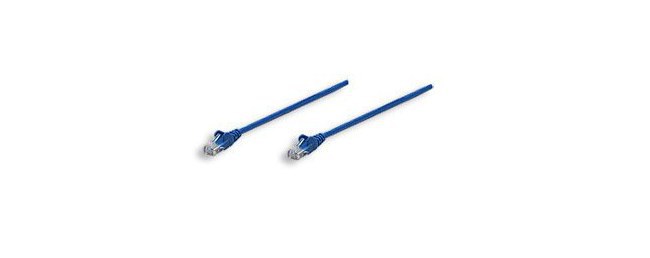 INTELLINET CABLE PATCH CAT5E UTP 100% COBRE RJ-45 MACHO - RJ-45 MACHO 1 METRO AZUL - Imagen 2