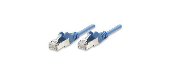 INTELLINET CABLE PATCH CAT6 UTP 100% COBRE RJ-45 MACHO - RJ-45 MACHO 50CM AZUL - Imagen 3