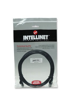 INTELLINET CABLE PATCH CAT6 UTP 100% COBRE RJ-45 MACHO - RJ-45 MACHO 3 METROS NEGRO - Imagen 3