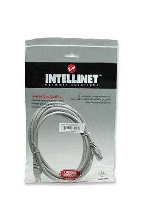 INTELLINET CABLE PATCH CAT6 UTP 100% COBRE RJ-45 MACHO - RJ-45 MACHO 7.6 METROS GRIS - Imagen 4
