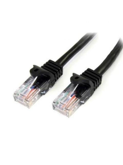 STARTECH CABLE PATCH CAT5 UTP SIN ENGANCHES RJ-45 MACHO - RJ-45 MACHO 50CM NEGRO - Imagen 2