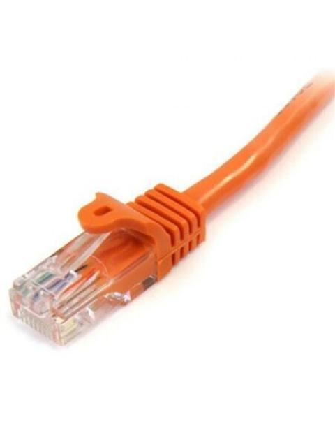 STARTECH CABLE PATCH CAT5E UTP SIN ENGANCHES RJ-45 MACHO - RJ-45 MACHO 1 METRO NARANJA