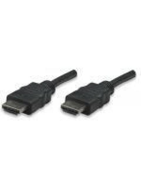 MANHATTAN CABLE HDMI DE ALTA VELOCIDAD HDMI MACHO - HDMI MACHO 4K 30HZ 3D 5 METROS NEGRO - Imagen 2