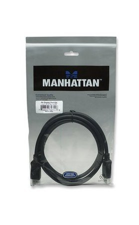 MANHATTAN CABLE DE VIDEO DISPLAYPORT 1.2 MACHO - DISPLAYPORT 1.2 MACHO 4K 60HZ 2 METROS NEGRO - Imagen 3