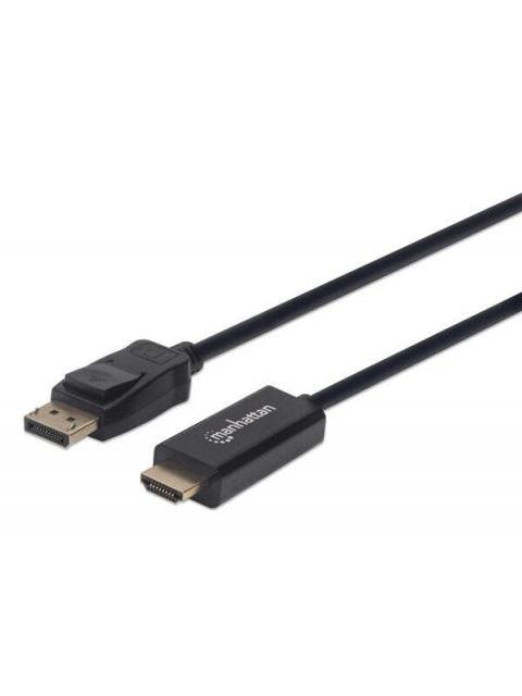 MANHATTAN CABLE DISPLAYPORT 1.1 MACHO - HDMI MACHO 1080P 1.8 METROS NEGRO - Imagen 3
