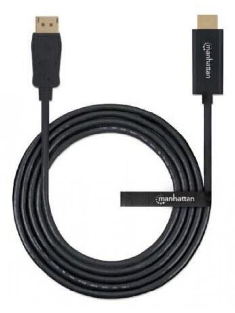 MANHATTAN CABLE DISPLAYPORT 1.1 MACHO - HDMI MACHO 1080P 1.8 METROS NEGRO - Imagen 5