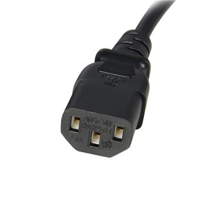 STARTECH CABLE DE PODER C13 COUPLER MACHO - C14 COUPLER HEMBRA 90CM NEGRO - Imagen 3