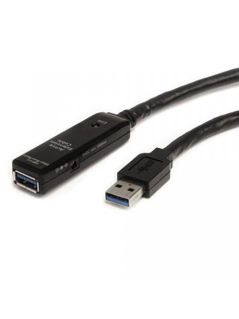 STARTECH  CABLE USB MACHO - USB HEMBRA 10 METROS NEGRO - Imagen 2