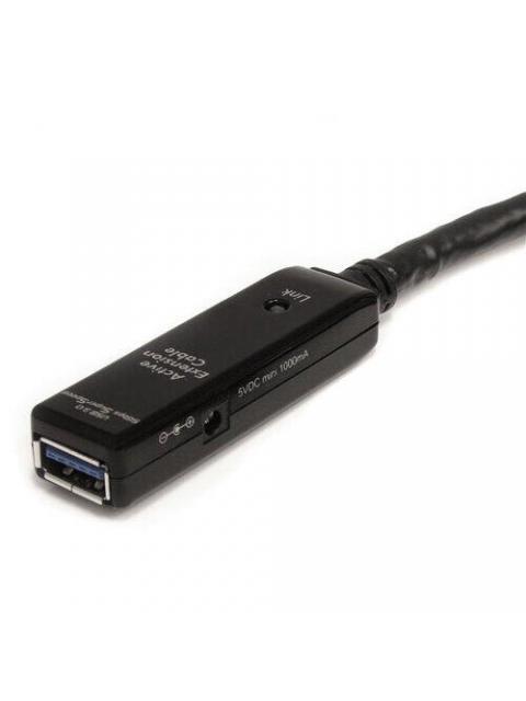 STARTECH CABLE USB MACHO - USB HEMBRA 10 METROS NEGRO - Imagen 2