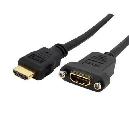 STARTECH CABLE HDMI MACHO-HDMI HEMBRA 91CM NEGRO HDMIPNLFM3 - Imagen 2