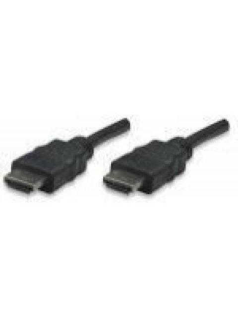 MANHATTAN CABLE HDMI DE ALTA VELOCIDAD HDMI MACHO - HDMI MACHO 4K 30HZ 3D 1.8 METROS NEGRO - Imagen 2