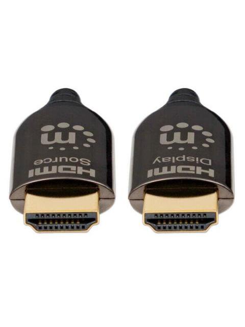 MANHATTAN CABLE HDMI PLENUM HDMI MACHO - HDMI MACHO 4K 60HZ 30 METROS NEGRO
