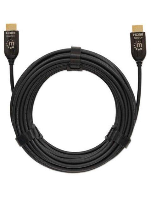 MANHATTAN CABLE HDMI PLENUM HDMI MACHO - HDMI MACHO 4K 60HZ 30 METROS NEGRO - Imagen 2