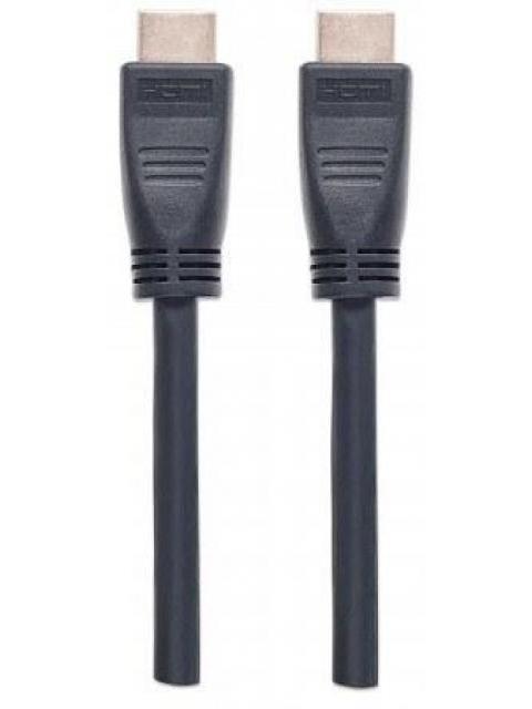 MANHATTAN CABLE HDMI MACHO - HDMI MACHO 4K 60HZ 8 METROS NEGRO - Imagen 2
