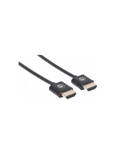 MANHATTAN CABLE HDMI MACHO - HDMI MACHO 4K 60HZ 1.8 METROS NEGRO - Imagen 3