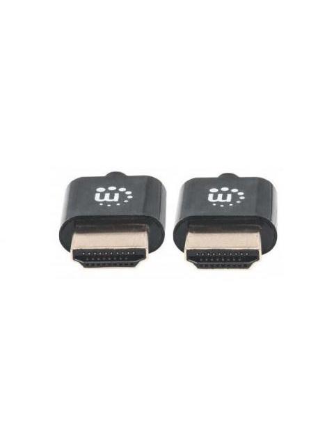 MANHATTAN CABLE HDMI MACHO - HDMI MACHO 4K 60HZ 1.8 METROS NEGRO - Imagen 4