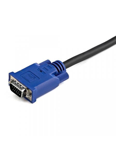 STARTECH CABLE KVM ULTRA DELGADO 2 EN 1 USB-VGA MACHO - VGA MACHO 3 METROS NEGRO - Imagen 3