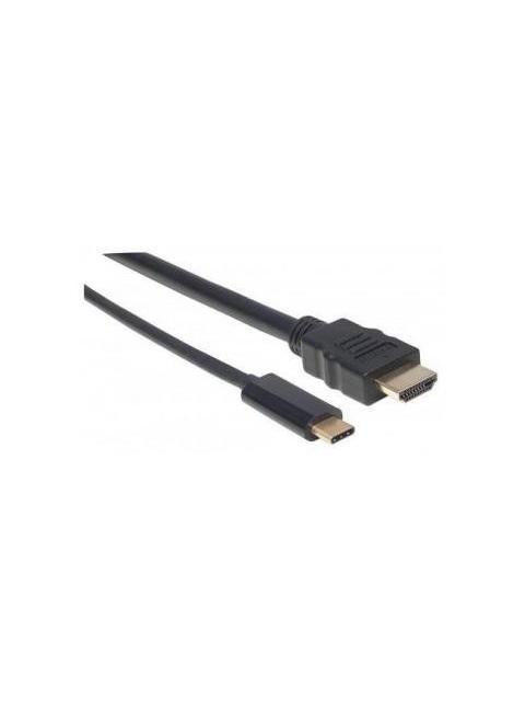 MANHATTAN CABLE USB C MACHO - HDMI MACHO 1 METRO NEGRO - Imagen 3