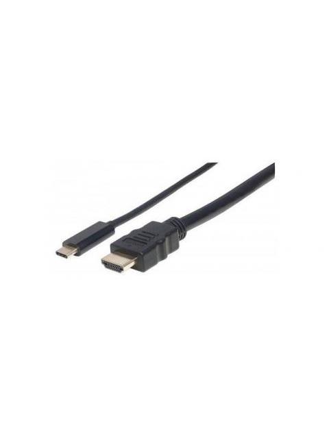 MANHATTAN CABLE USB C MACHO - HDMI MACHO 1 METRO NEGRO - Imagen 2