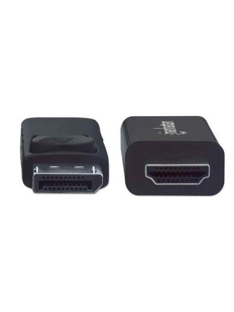 MANHATTAN CABLE DISPLAYPORT 1.2 MACHO - HDMI MACHO 4K 60HZ 3 METROS NEGRO - Imagen 4