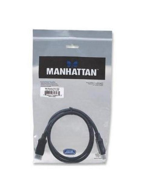 MANHATTAN CABLE DISPLAYPORT 1.2 MACHO - DISPLAYPORT 1.2 MACHO 4K 60HZ 1.3 METROS NEGRO - Imagen 5