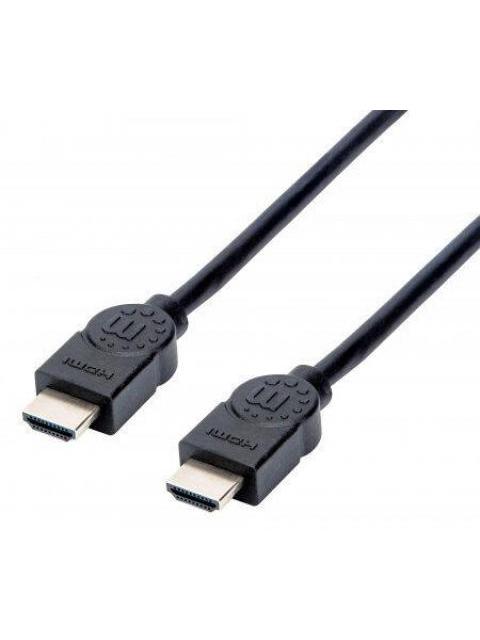 MANHATTAN CABLE HDMI MACHO - HDMI MACHO 4K 30HZ 1.5 METROS NEGRO - Imagen 2