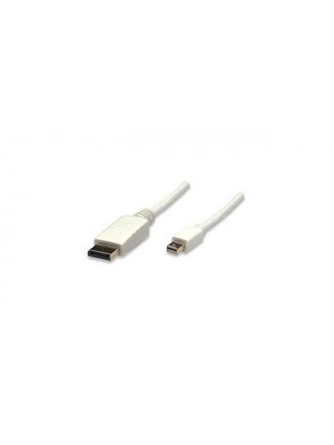 MANHATTAN CABLE MINI DISPLAYPORT 1.2 MACHO - DISPLAYPORT 1.2 MACHO 4K 60HZ 2 METROS BLANCO - Imagen 2