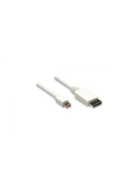MANHATTAN CABLE MINI DISPLAYPORT 1.2 MACHO - DISPLAYPORT 1.2 MACHO 4K 60HZ 2 METROS BLANCO - Imagen 3