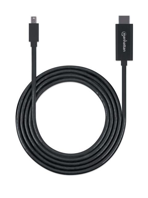 CABLE MINI DISPLAYPORT A HDMI MANHATTAN MACHO-MACHO 4K 1.8M 153287 - Imagen 4