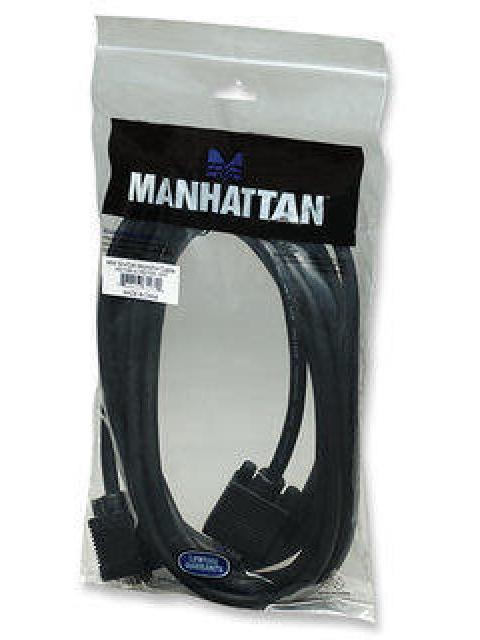 MANHATTAN CABLE PARA MONITOR SVGA 8MM VGA (D-SUB) MACHO - VGA (D-SUB) MACHO 4.5 METROS NEGRO - Imagen 3