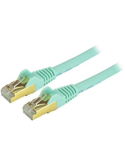 CABLE PATCH STARTECH CAT6A RJ-45 MACHO 10.6M TURQUESA C6ASPAT35AQ - Imagen 3