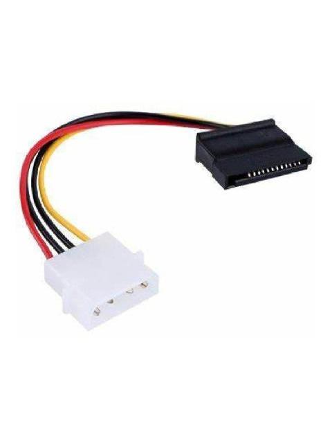 BROBOTIX CABLE 4-PIN MOLEX MACHO - 15-PIN SATA MACHO 15CM - Imagen 5