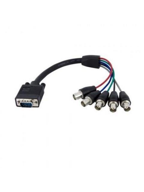 STARTECH  CABLE VGA HD15 MACHO - 5X BNC COAXIAL HEMBRA NEGRO - Imagen 2
