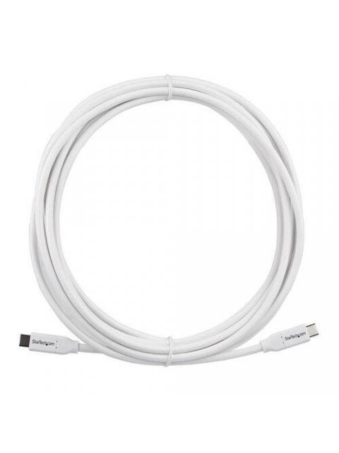 STARTECH CABLE USB-C 2.0 MACHO - USB-C 2.0 MACHO 4 METROS BLANCO - Imagen 3