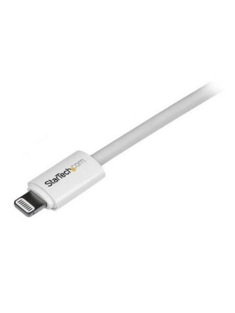 STARTECH CABLE DE CARGA CERTIFICADO MFI LIGHTNING MACHO - USB A MACHO 2 METROS BLANCO PARA IPOD-IPHONE-IPAD - Imagen 4
