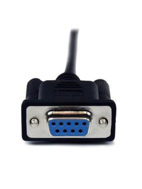STARTECH  CABLE MODUM SERIAL DB-9 MACHO - DB-9 HEMBRA 2 METROS NEGRO - Imagen 3