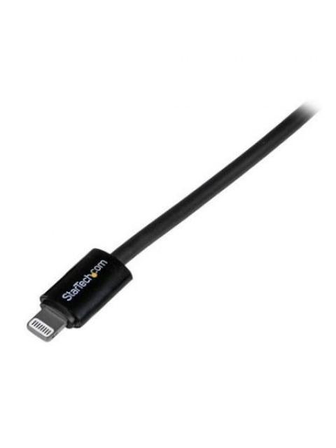 STARTECH  CABLE DE CARGA CERTIFICADO MFI LIGHTNING MACHO - USB A 2.0 MACHO 1 METRO NEGRO PARA IPOD-IPHONE-IPAD - Imagen 4