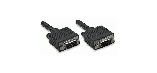 MANHATTAN CABLE PARA MONITOR SVGA 8MM VGA (D-SUB) MACHO - VGA (D-SUB) MACHO 3 METROS NEGRO