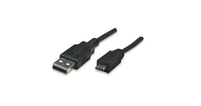 MANHATTAN CABLE USB DE ALTA VELOCIDAD USB 2.0 A MACHO - MICRO USB 2.0 B MACHO 3 METROS NEGRO - Imagen 2