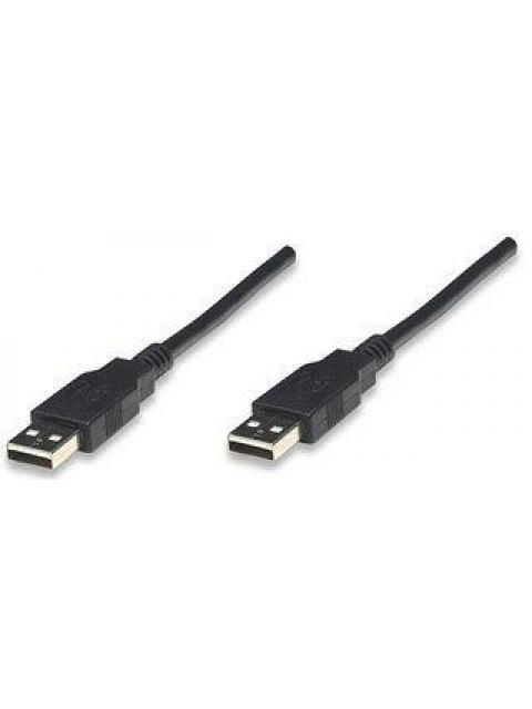 MANHATTAN CABLE USB A MACHO - USB A MACHO 1.8 METROS NEGRO - Imagen 2