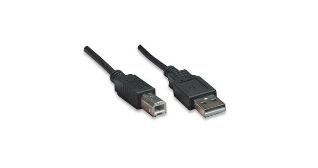MANHATTAN CABLE USB DE ALTA VELOCIDAD USB 2.0 A MACHO - USB 2.0 B MACHO 5 METROS NEGRO