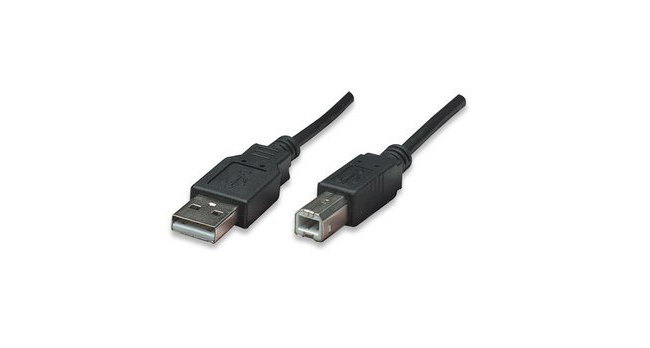 MANHATTAN CABLE USB DE ALTA VELOCIDAD USB 2.0 A MACHO - USB 2.0 B MACHO 5 METROS NEGRO - Imagen 2