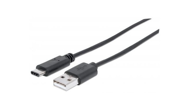 MANHATTAN CABLE USB C DE ALTA VELOCIDAD USB C MACHO - USB A MACHO 1 METRO NEGRO - Imagen 2