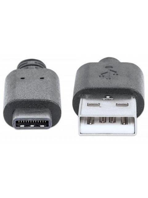 MANHATTAN CABLE USB-A MACHO - USB-C MACHO 3 METROS